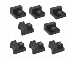 Geschikt voor Ninja Crispi FN101GY airfryer accessoires - siliconen hoekbeschermers voor de bakplaat - grote hoekbeschermers van 15 mm (8 stuks)
