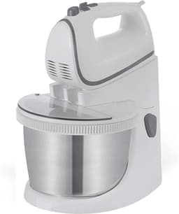 Nexvo® Mixer met Mengkom - Keukenmachine - Keukenrobot - Inclusief Accessoires - Antraciet - Wit/Zilver - 25cm x 25cm x 32cm — thumbnail 1