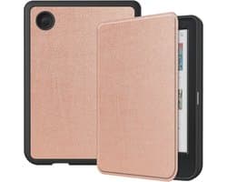 E-Reader Hoes Geschikt voor Kobo Clara Colour / Clara BW | Book Case met Sleep/Wake Functie | Kunstlederen Beschermhoes | Roze