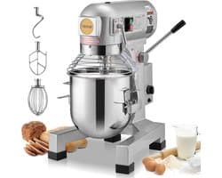 VEVOR Keukenmachine Standmixer 550w Kneedmachine 10 L Deegmixer Mixer