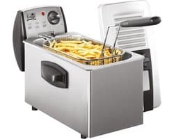Friteuse met koude zone - 4 liter - 2600W - Ideaal voor knapperige friet