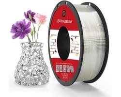 Transparant PETG 3D Printer Filament 1.75mm, 1KG Spoel met Hoge Nauwkeurigheid