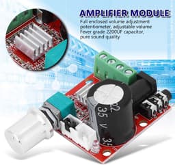 Mini Audio Versterker Bord 10W DC 8-12V Stereo met 3.5MM Input en Volumeregeling — thumbnail 4