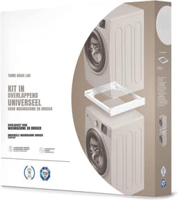 DnA® Stapelkit Wasmachine Droger - Wasmachine Verhoger - Tussenstuk Wasmachine Droger - Wit - 55cm x 8cm x 60cm — thumbnail 5