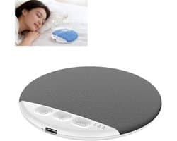 Slaapluidspreker in kussenvorm, slaapluidspreker voor onder het kussen, audioontwerp met botgeleiding, automatische uitschakelfunctie, helpt je diep te slapen en kan witte ruis afspelen. (Grijs)
