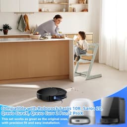 17 suks Accessoires - Geschikt voor Roborock Saros 10R stofzuiger - 1 hoofdborstel - 4 HEPA-filters - 4 stofzakken - 4 zijborstels - vervangingsonderdeel — thumbnail 3