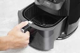 Heteluchtfriteuse 3 Liter (1 kg capaciteit) - 1400W - Zwart met RVS Binnenkant — thumbnail 5