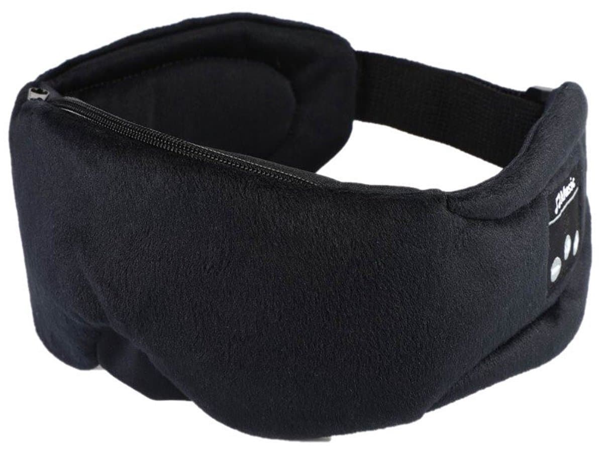 Slaapmasker met koptelefoon Bluetooth 5.0 Zwart — afbeelding 1