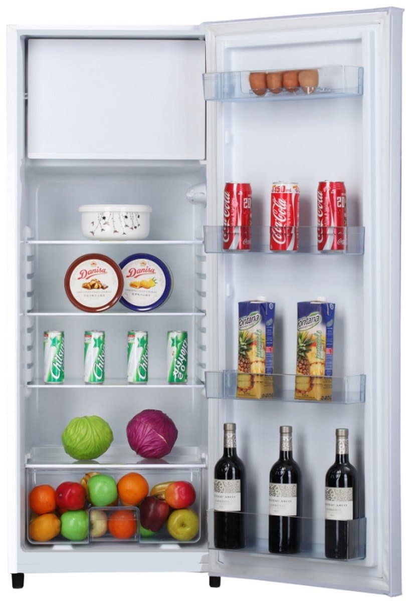 Fagor FAF5212 Koelkast Vrijstaand 218L met Vriesvak 4 - Stille Koelkast 41 dB - Compacte Koelkast met LED Verlichting - Wit - Omkeerbare Deur - Label E - Hoogte 141 cm — afbeelding 1