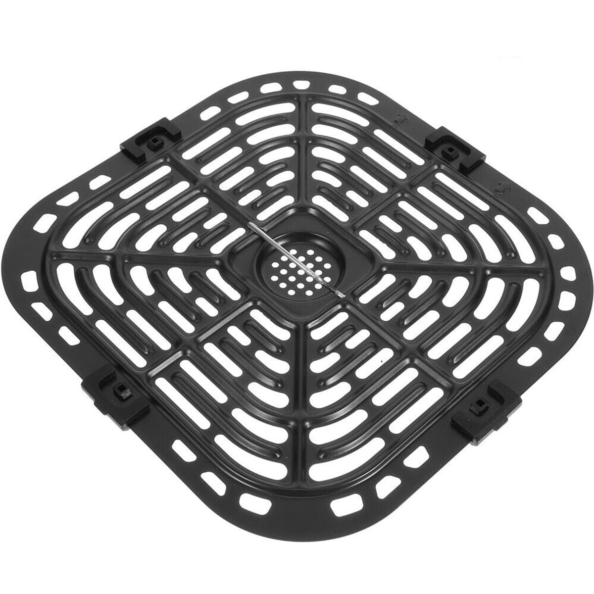 1 set bakplaat roestvrij staal grill airfryer bakplaat grill accessoires — afbeelding 1