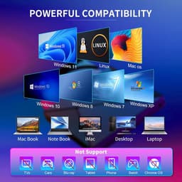 RFWR® Extern CD/DVD-station met USB 3.0 en opbergtas voor laptop en desktop — thumbnail 3
