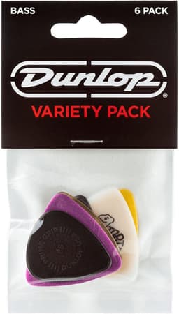 Dunlop PVP117 Bas Plectrum Variety 6-Pack - Plectra, voor bas, 0.73mm tot 1.14mm, mix van 6 stuks — thumbnail 1