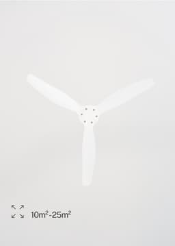 CREATE - Plafondventilator 40W silent Ø132 cm - Met Wifi - Met Afstandsbediening - 6 Snelheden - Timer - Zomer/Winter functie - Wit - WIND STYLANCE — thumbnail 2