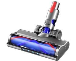 Vervangende kop Geschikt voor Dyson V7 V8 V10 V11 V15 V8 Slim stofzuigers, geschikt voor harde vloeren en laagpolige tapijten, met LED-koplamp, V-vormig borstelontwerp en rubberen wielen
