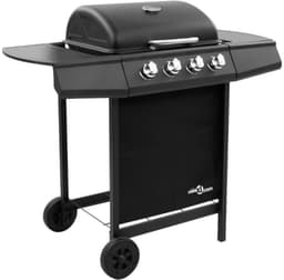 Gasbarbecue-grill met 4 branders zwart — thumbnail 2
