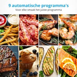 RFWR® XL Heteluchtfriteuse met 5,3 liter mand, 2150W en 9 automatische programma's voor vetvrij frituren — thumbnail 4