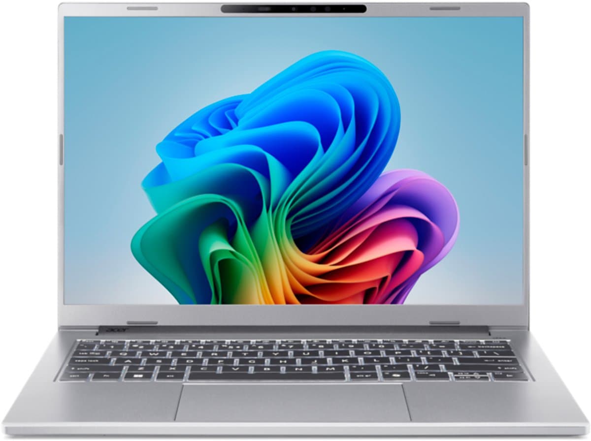 Aspire 14 AI A14-61M-R7S6 - CoPilot+ PC - Laptop - 14 inch OLED - AMD Ryzen AI 5 - 32GB - 1TB SSD - Verlicht toetsenbord - Zilver — afbeelding 1