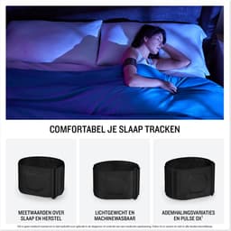 Garmin Index Sleep Monitor - S-M - Slaaptracker - Machinewasbaar - Zwart — thumbnail 3