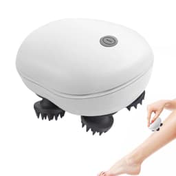 Draadloos Elektrisch Hoofdhuidmassageapparaat – 28 Zachte Siliconen Knoppen, 3 Intensiteitsstanden, Afneembare Massagekop, Waterdicht, Voor Haar & Lichaam — thumbnail 4