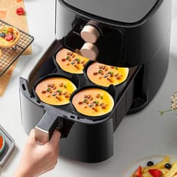 4pcs Silicone Moulds - Air Fryer Nonstick Oven Moulds - Keuken Accessoires - Herbruikbare Silicone Insert Pot Liner voor Baking Pudding en Eieren — thumbnail 3