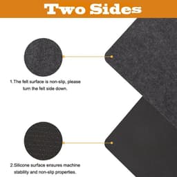 Antislip hittebestendige matten - 2 stuks - Keuken - Airfryer - Koffiezetapparaat - Magnetron — thumbnail 6