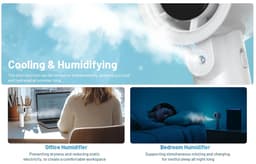 Nitecore izzCool 20 Pro Airconditioner Ventilator Oplaadbaar Pearl White — thumbnail 3