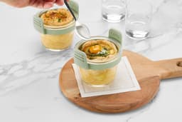 Lékué Airfryer Mini Ovenschaal ø 11 cm - Set 4-delig - Glas - Transparent — thumbnail 10