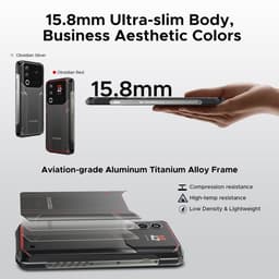 DOOGEE Blade20 Ultra - Smartphone - Telephone - 10300mAh /18W - 32GB RAM +512GB ROM - 6.6 inth +90Hz HD - T7250 octa core -Android 14 - IP68 -Zilver — thumbnail 4