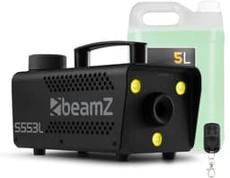 Rookmachine met LED’s - BeamZ S553L - Set met 5 liter vloeistof - Voor Halloween - RGB LED’s - 550W — thumbnail 1