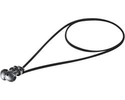 kwmobile magnetische band geschikt voor Samsung Galaxy Buds 3 / Soundcore P20i / Wave Beam / Fun Air Pro 4 - Siliconen strap voor draadloze oordopjes - 80 cm lang - In zwart