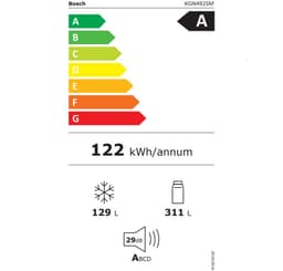 Bosch - KGN492IAF - Serie 4 - Koel-vriescombinatie - Energielabel A - 203 x 70 cm - Extra breed - RVS - Total No Frost; Nooit meer ontdooien- Zeer stil - VitaFresh XXL 0°C: houd etenswaren langer vers met extra ruime vershoudlades. — thumbnail 20