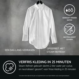 AEG LR7696AAD4 EcoLine 7000 serie ProSteam® - Wasmachine - 10% zuiniger dan energielabel A - 9kg - Autodose — thumbnail 6