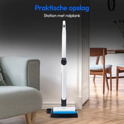 MEDION LIFE H10 harde vloerenreiniger (snoerloos, oplaadbare accu, vloerreiniger, borstelrol, aparte schoon- en vuilwatertank, zelfreinigende functie, LED-display, MD11319) — thumbnail 4