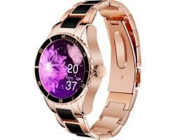 Darenci Smartwatch Timeless - Smartwatch dames - Smartwatch Heren - Horloges voor mannen en vrouwen - Horloge - Activity tracker - Stappenteller - Bloeddrukmeter - Hartslagmeter - Zwart