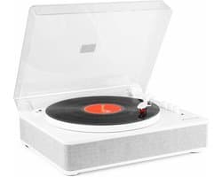 Platenspeler Bluetooth (in/uit) - Fenton RP162W - retro platenspeler met speakers (stereo) en mp3 speler - Wit