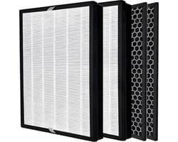 2x Filter set geschikt voor Philips Actieve koolstof FY2420 & HEPA filter FY2422 Luchtreiniger Luchtzuiveraar 2000-series