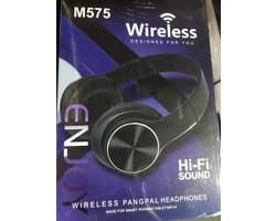 Wireless M575 Over-ear Koptelefoon (zwart) - Draadloze Bluetooth Headset Met Hi-fi Geluid En Microfoon - Comfortabele Hoofdtelefoon Met Usb Oplaadkabel