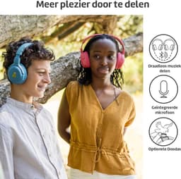 POGS - The Turtle - Draadloze over-ear koptelefoon met Noise Cancelling - Bluetooth - Veilige volumebegrenzing - Duurzaam - Gratis app voor extra functies - rGrijs — thumbnail 8