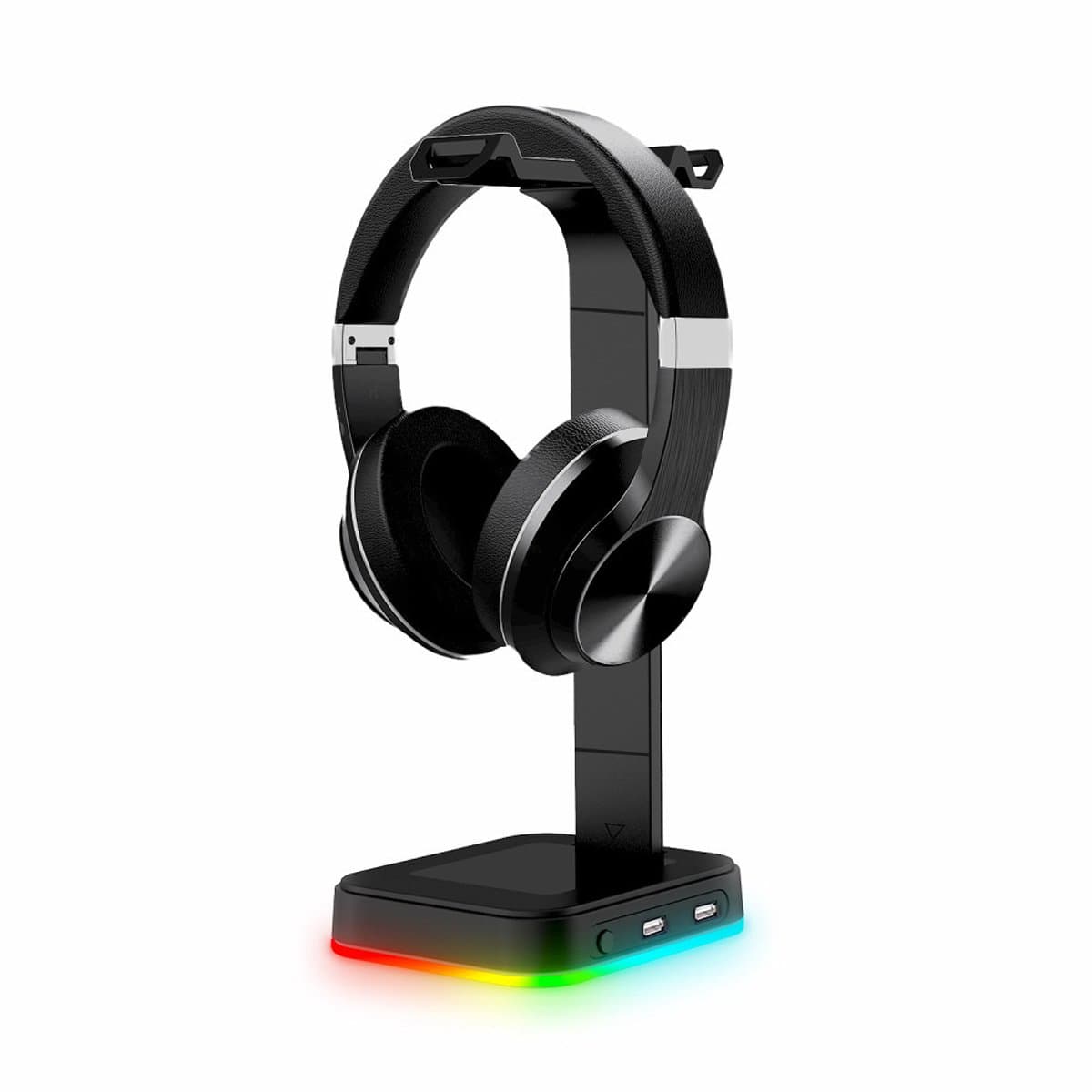 Headsetstandaard met 2 USB-poorten, headsetstandaard, hoofdtelefoonstandaard — afbeelding 1