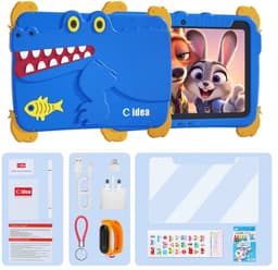 C Idea KinderTablet 10 Inch - KinderTablet - Blauw - Android 15.0 - 64GB - 4GB RAM - 10000 mAh Batterij - Quad Core Processor - Met Smart Watch - Met Touchscreen Pen - Met Leuke Accessoires — thumbnail 5