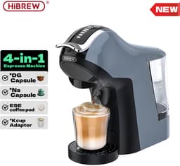 HiBREW H17 4-in-1 Koffiemachine – 20 Bar – Hot & Cold Extractie – Touchscreen – Compatibel met Nespresso/Dolce Gusto/Koffiepads/Gemalen Koffie – 7 Waterstanden – 1000ml Reservoir — thumbnail 4