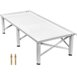 Wasmachine Verhoger - Platform Onderstel - 124 x 55 x 30 cm - Draagvermogen 150 kg - Multifunctioneel - IJzer - Geschikt Voor Wasmachine, Droger En Koelkast — thumbnail 1