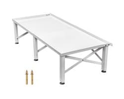 Wasmachine Verhoger - Platform Onderstel - 124 x 55 x 30 cm - Draagvermogen 150 kg - Multifunctioneel - IJzer - Geschikt Voor Wasmachine, Droger En Koelkast