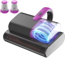 Huisstofmijt Stofzuiger - Mijtstofzuiger Voor Matrassen - 15 Kpa Zuigkracht 35000 Tpm - Mijtstofzuiger Met UV-C-Licht - Bestrijdt Bedwantsen - Verwijdert 99,9% Van De Bacteriën - Allergenen - 4 M Kabel — thumbnail 1