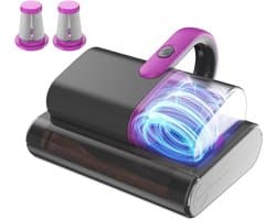 Huisstofmijt Stofzuiger - Mijtstofzuiger Voor Matrassen - 15 Kpa Zuigkracht 35000 Tpm - Mijtstofzuiger Met UV-C-Licht - Bestrijdt Bedwantsen - Verwijdert 99,9% Van De Bacteriën - Allergenen - 4 M Kabel