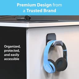 Gaming Headset Hanger met Verwijderbare Plakstrips - Eenvoudig en Beschadigingsvrij Monteren — thumbnail 4