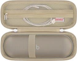 Draagtas voor Draadloze Bluetooth-luidspreker - Handige Tas met Extra Opbergzak voor Oplaadkabels, Zwart