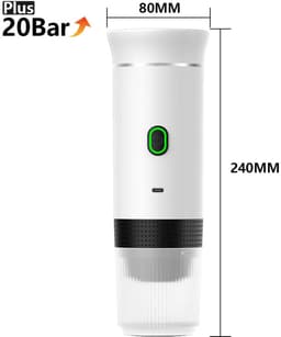 Draadloos Elektrisch - Portabele Espresso Koffiemachine - 3-in-1 Capsule en Poeder - Koffiemaker - Voor Reizigers en Kampeerders — thumbnail 1