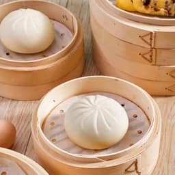 100 Stuks Rond Stoommandpapier Bamboe 20 cm - Antiaanbak Vellen voor Stoompan en Airfryer — thumbnail 2
