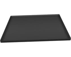 Grote Siliconen Lekbak voor Koelkast en Apparaten 60x60 cm Zwart